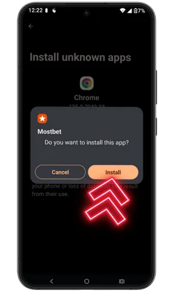 Step 5: Install the APK file
