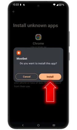Install the application